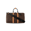 Louis Vuitton Keepall Bandouliere 45 Travel Bag 17.7in/ 45cm Brown Black Hardware M46703