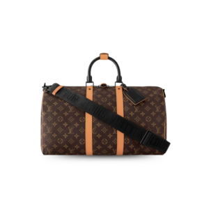 Louis Vuitton Keepall Bandouliere 45 Travel Bag 17.7in/ 45cm Brown Black Hardware M46703