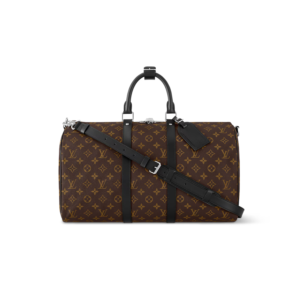 Louis Vuitton Keepall Bandouliere 45 Travel Bag 17.7in/ 45cm Brown Silver Hardware M56711
