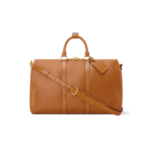 Louis Vuitton Keepall Bandouliere 45 Travel Bag 17.7in/ 45cm Tan Gold Hardware M3A054