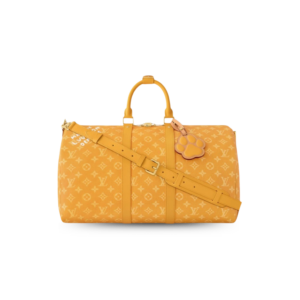 Louis Vuitton Keepall Bandouliere 45 Travel Bag 17.7in/ 45cm Yellow Gold Hardware M12880