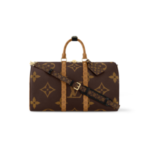 Louis Vuitton Keepall Bandouliere 45 Travel Bag 17.7in/ 45cm Brown Gold Hardware M47211