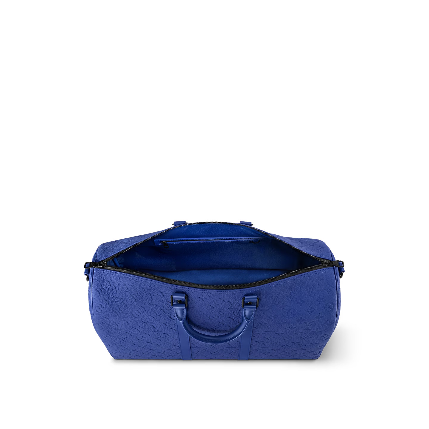 Louis Vuitton Keepall Bandouliere 50 Travel Bag 19.7in/ 50cm Racing Blue For Men Black Hardware M23141 - Image 5