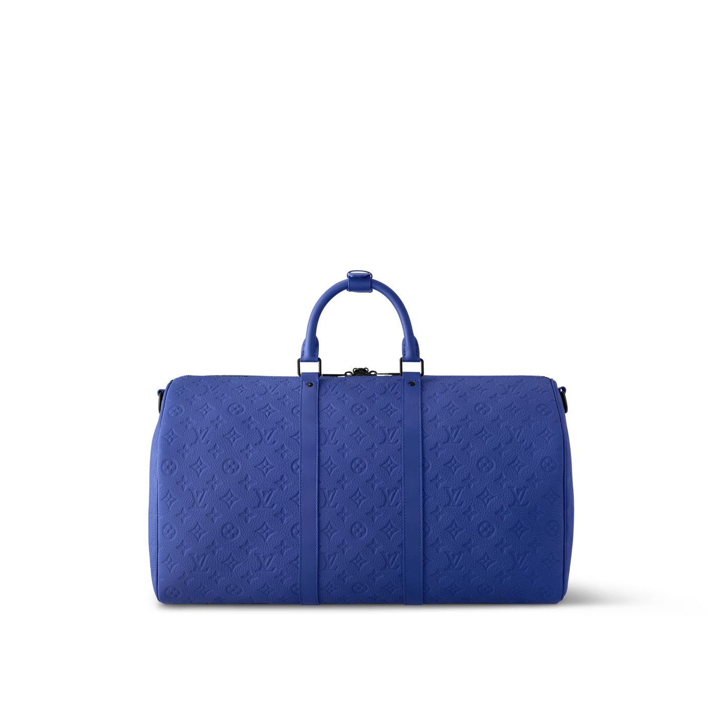Louis Vuitton Keepall Bandouliere 50 Travel Bag 19.7in/ 50cm Racing Blue For Men Black Hardware M23141 - Image 4