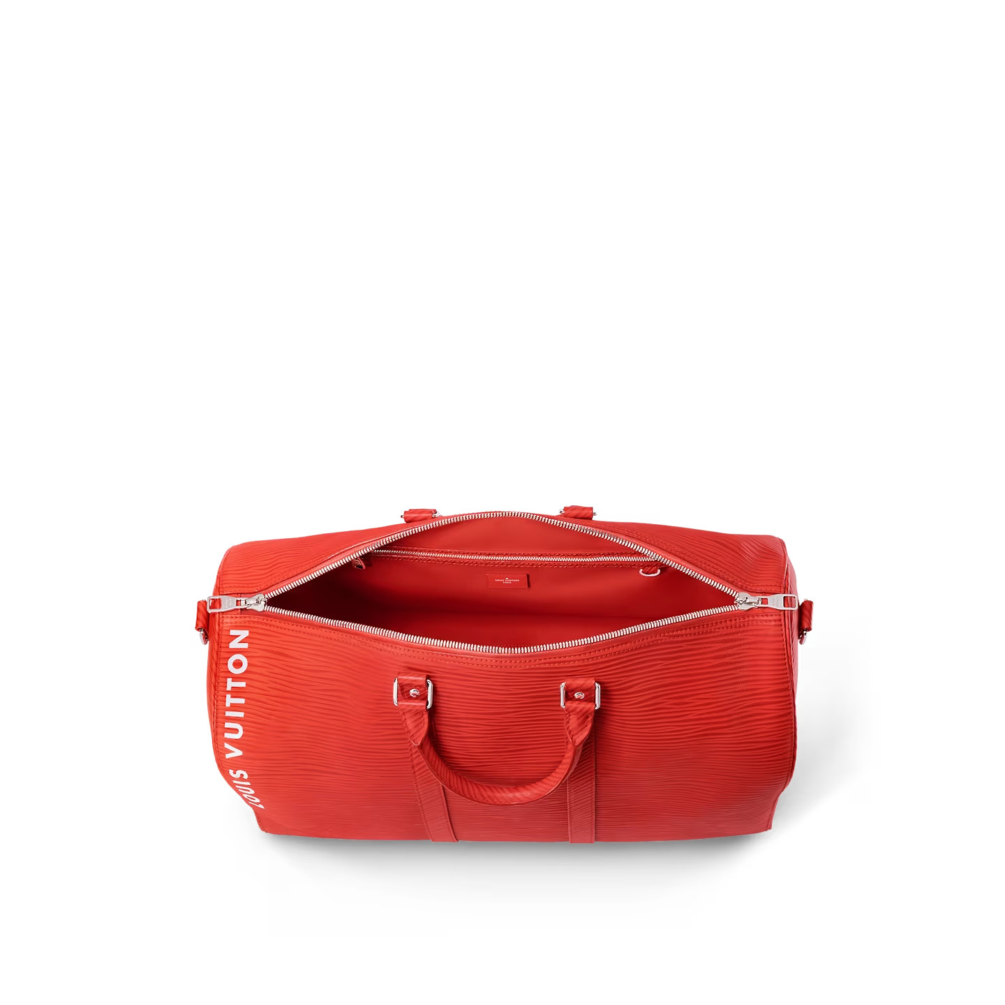Louis Vuitton Keepall Bandouliere 50 Travel Bag 19.7in/ 50cm Red Palladium Hardware M23721