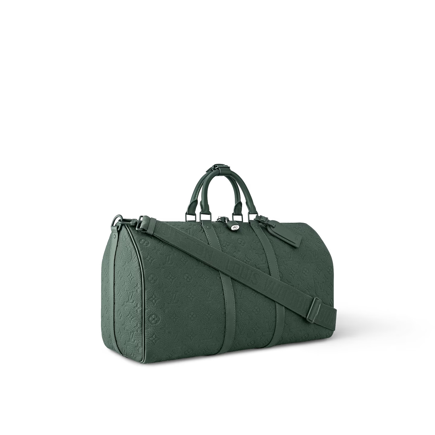 Louis Vuitton Keepall Bandouliere 50 Travel Bag 19.7in/ 50cm Green Matte Green Hardware M24440 - Image 4