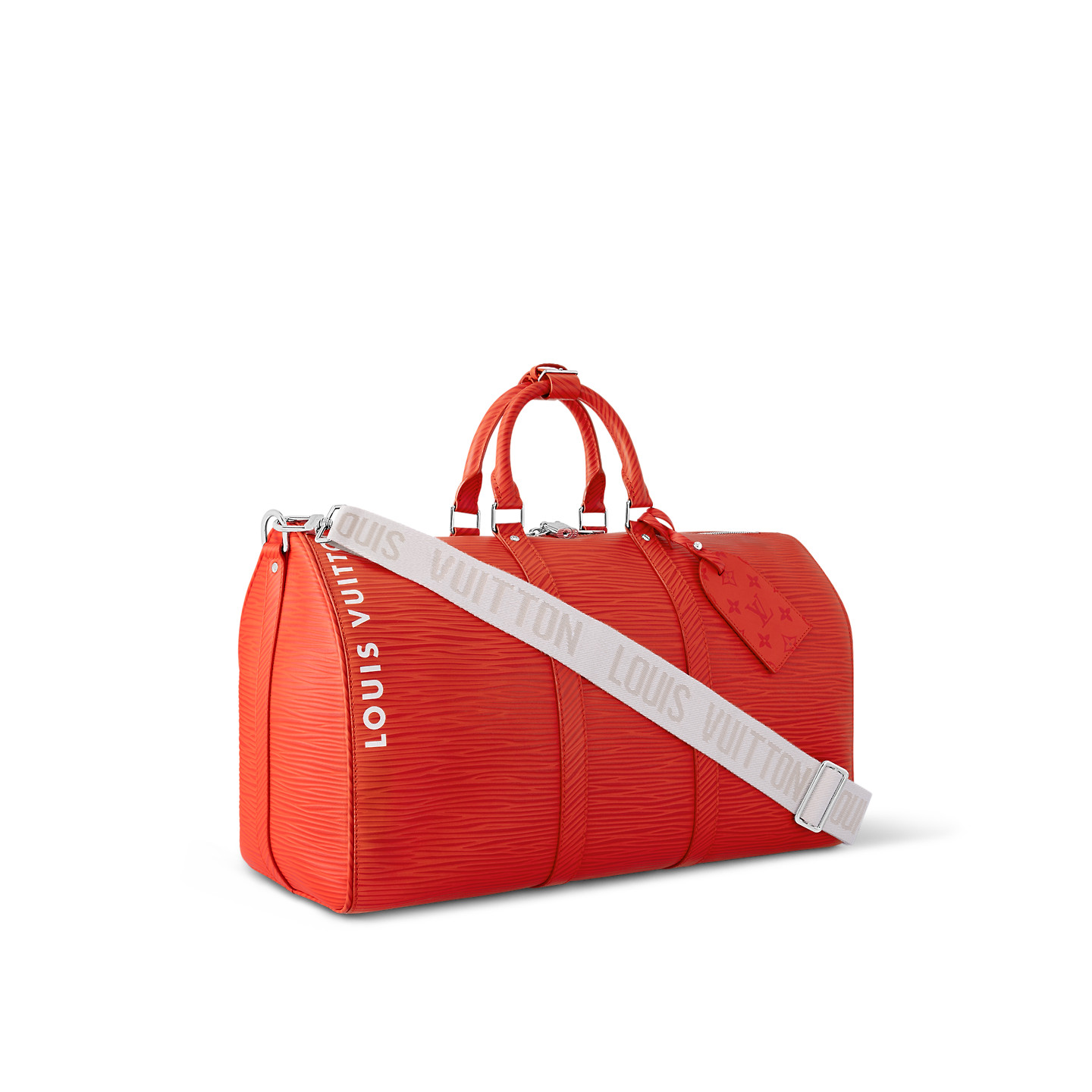 Louis Vuitton Keepall Bandouliere 50 Travel Bag 19.7in/ 50cm Red Palladium Hardware M23721