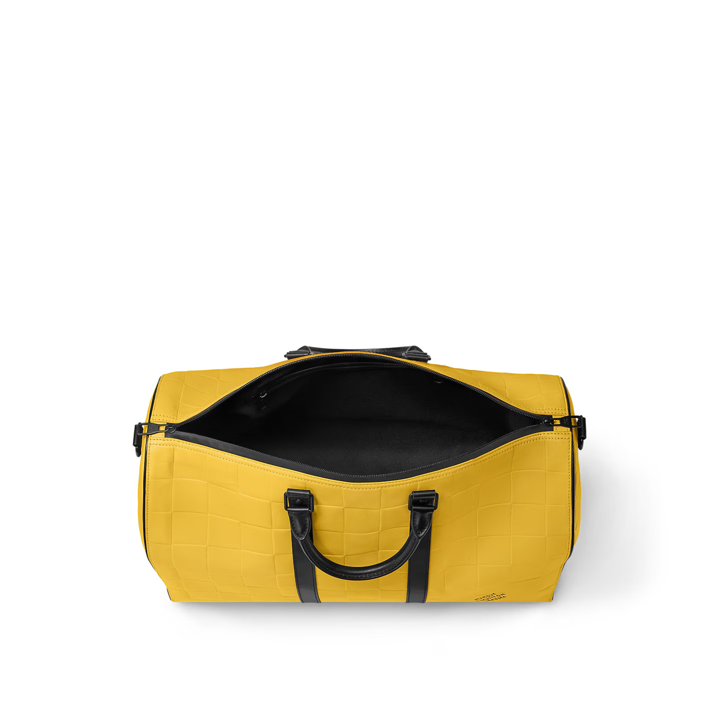 Louis Vuitton Keepall Bandouliere 50 Travel Bag 19.7in/ 50cm Yellow Black Hardware M25019 - Image 4