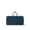 Louis Vuitton Keepall Bandouliere 50 Travel Bag 19.7in/ 50cm Dark Blue Silver Hardware M23727 - Image 5