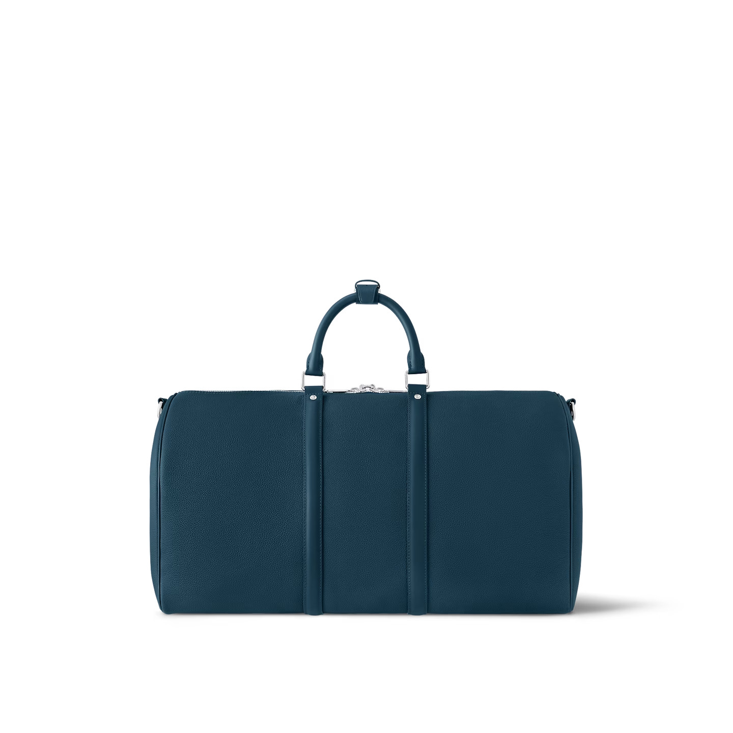 Louis Vuitton Keepall Bandouliere 50 Travel Bag 19.7in/ 50cm Dark Blue Silver Hardware M23727 - Image 5