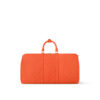 Louis Vuitton Keepall Bandouliere 50 Travel Bag 19.7in/ 50cm Orange Silver Hardware M23749 - Image 4