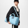 Louis Vuitton Keepall Bandouliere 50 Travel Bag 19.7in/ 50cm Sky Blue Silver Hardware M24949 - Image 3