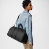Louis Vuitton Keepall Bandouliere 50 Travel Bag 19.7in/ 50cm Black Matte Black Hardware M59025 - Image 3