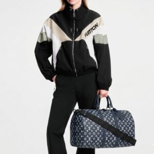 Alternative view of Louis Vuitton Keepall Bandouliere 50 Travel Bag 19.7in/ 50cm Blue Black Hardware M24953