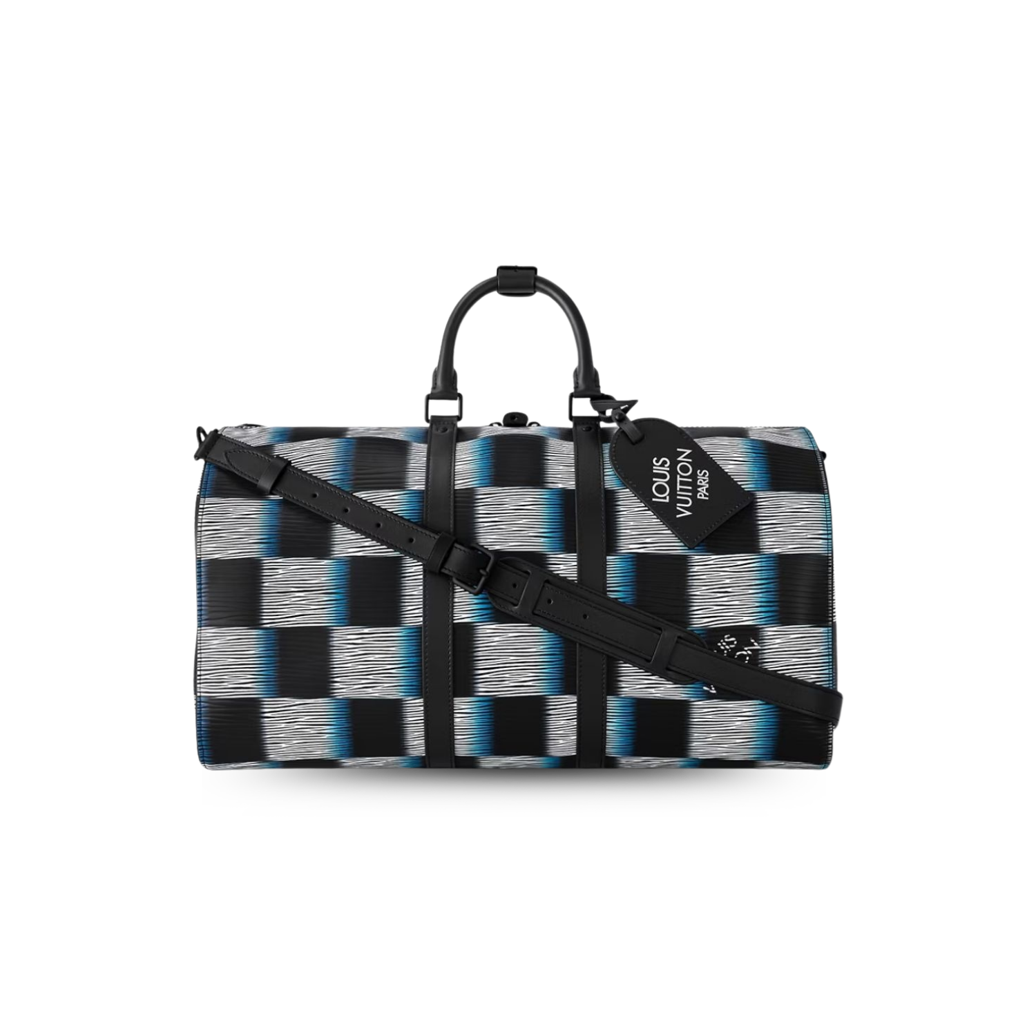 Louis Vuitton Keepall Bandouliere 50 Travel Bag 19.7in/ 50cm Blue Moon Black Hardware For Men M23771