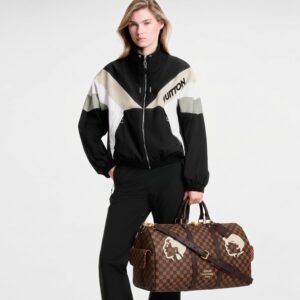 Alternative view of Louis Vuitton Keepall Bandouliere 50 Travel Bag 19.7in/ 50cm Brown Damier Phriendship Gold Hardware N40799