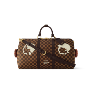 Louis Vuitton Keepall Bandouliere 50 Travel Bag 19.7in/ 50cm Brown Damier Phriendship Gold Hardware N40799