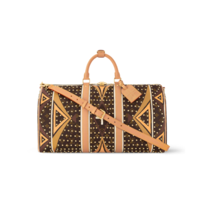 Louis Vuitton Keepall Bandouliere 50 Travel Bag 19.7in/ 50cm Brown Gold Hardware M11577