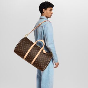 Alternative view of Louis Vuitton Keepall Bandouliere 50 Travel Bag 19.7in/ 50cm Brown Monogram Gold Hardware M41416