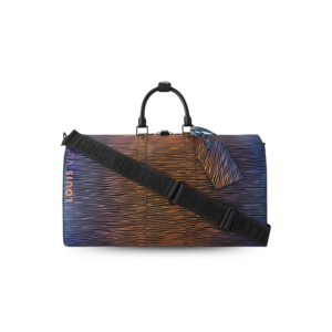 Louis Vuitton Keepall Bandouliere 50 Travel Bag 19.7in/ 50cm Gradient Electric Sun Black Hardware For Men M23174