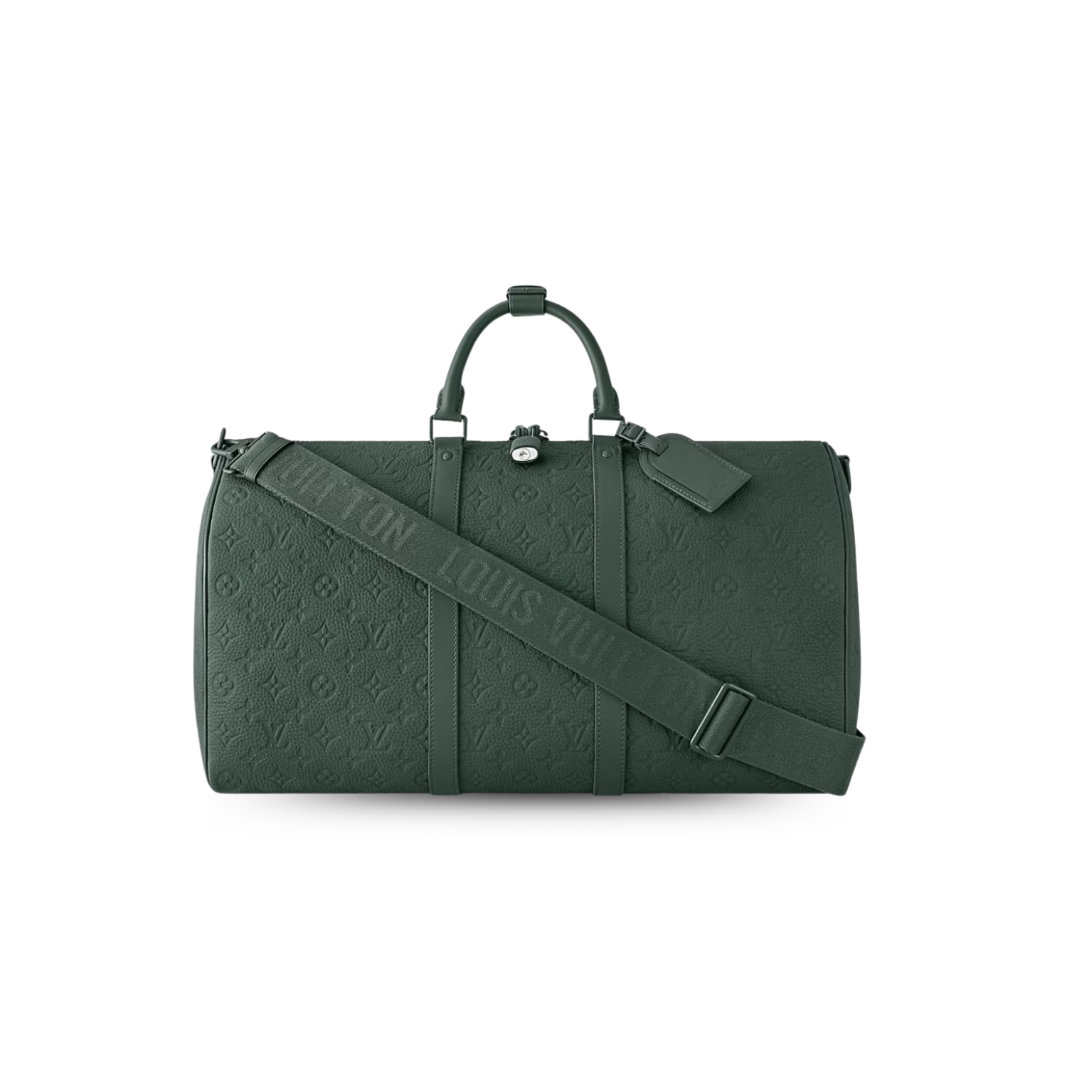 Louis Vuitton Keepall Bandouliere 50 Travel Bag 19.7in/ 50cm Green Matte Green Hardware M24440