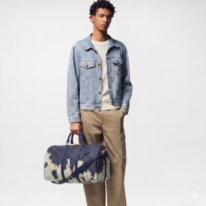 Alternative view of Louis Vuitton Keepall Bandouliere 50 Travel Bag 19.7in/ 50cm Ink Blue Gold Hardware For Men M23773