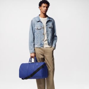 Alternative view of Louis Vuitton Keepall Bandouliere 50 Travel Bag 19.7in/ 50cm Racing Blue For Men Black Hardware M23141