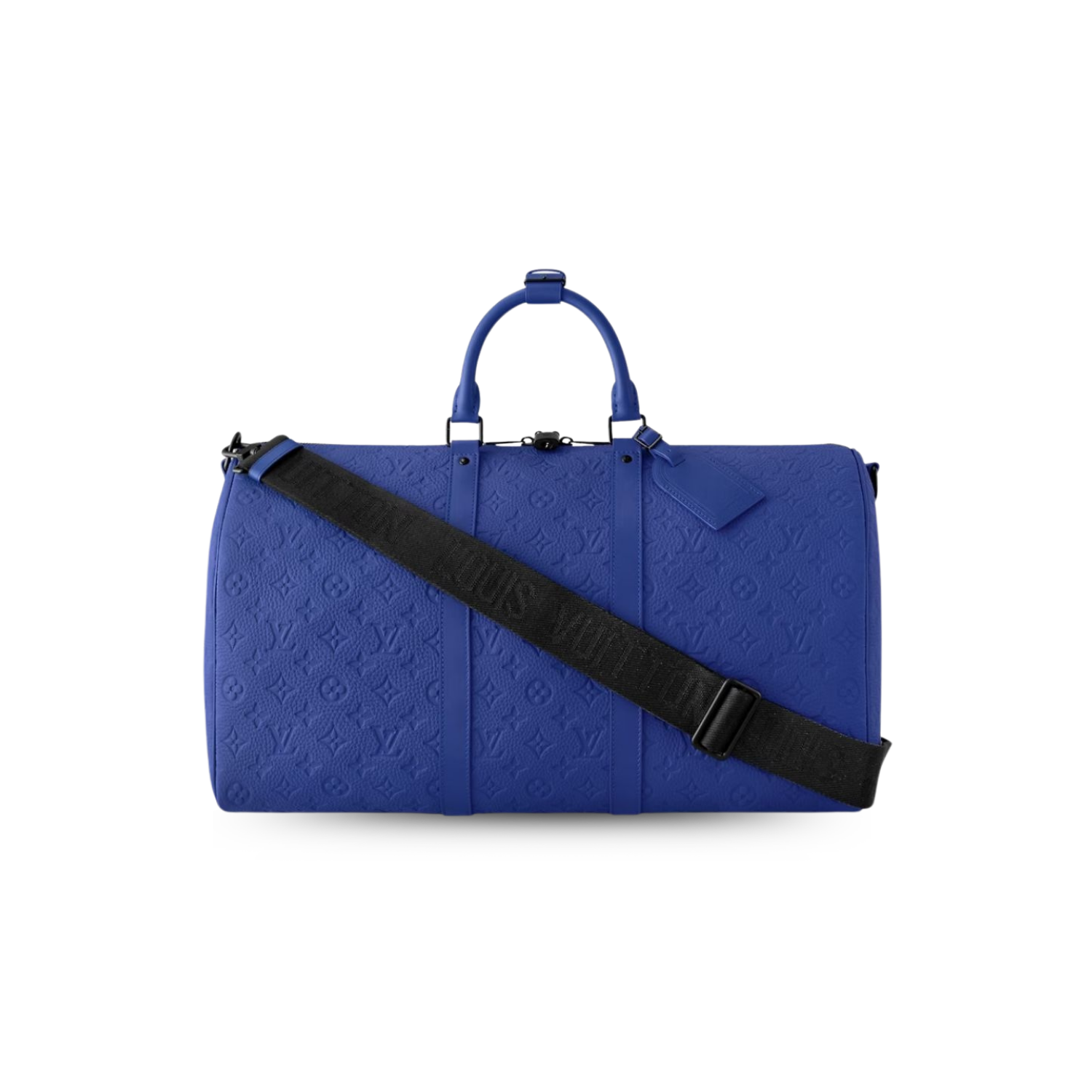 Louis Vuitton Keepall Bandouliere 50 Travel Bag 19.7in/ 50cm Racing Blue For Men Black Hardware M23141