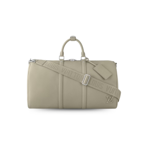 Louis Vuitton Keepall Bandouliere 50 Travel Bag 19.7in/ 50cm Sage Palladium Hardware M22609