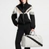 Louis Vuitton Keepall Bandouliere 50 Travel Bag 19.7in/ 50cm White Black Hardware M24954 - Image 2