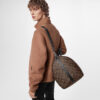 Louis Vuitton Keepall Bandouliere 55 Travel Bag 21.7in/ 55cm Brown Monogram Silver Hardware M56714 - Image 4