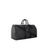 Louis Vuitton Keepall Bandouliere 55 Travel Bag 21.7in/ 55cm Black Damier Graphite Silver Hardware N41413 - Image 4