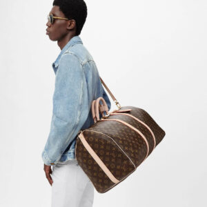Alternative view of Louis Vuitton Keepall Bandouliere 45 Travel Bag 17.7in/ 45cm Brown Monogram Gold Hardware M41418