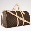 Louis Vuitton Keepall Bandouliere 55 Travel Bag 21.7in/ 55cm Brown Monogram Gold Hardware M41414 - Image 3