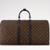 Louis Vuitton Keepall Bandouliere 55 Travel Bag 21.7in/ 55cm Brown Monogram Silver Hardware M56714 - Image 6