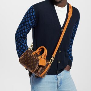 Alternative view of Louis Vuitton Keepall Cargo 25 Travel Bag 9.8in/ 25cm Brown Monogram Gold Hardware M14981