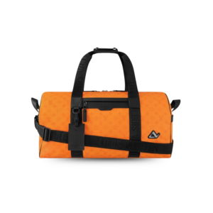 Louis Vuitton Keepall Sport Travel Bag 21.7in/ 55cm Orange Black Hardware For Men M12724