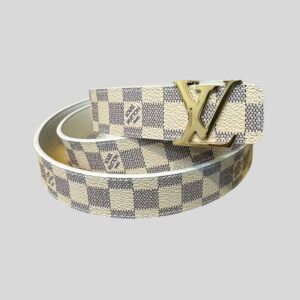 Alternative view of Louis Vuitton LV Initiales Reversible Belt Damier Azur Canvas, LV Women Belt M0325Q