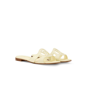 Louis Vuitton LV Isola Flat Mules Yellow For Women 1AK1XP