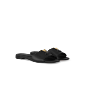 Louis Vuitton LV Mare Flat Mules Black For Women 1ACTME