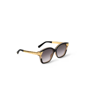 Louis Vuitton LV Petit Soupcon Square Sunglasses Black For Women Z3182W