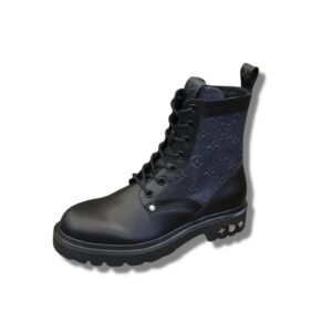 Louis Vuitton LV Ranger Ankle Boots Monogram Flower Black For Men 1AANTF