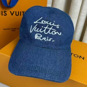 Alternative view of Louis Vuitton LV Script Cap Denim Blue For Women M5449M