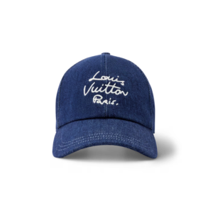 Louis Vuitton LV Script Cap Denim Blue For Women M5449M