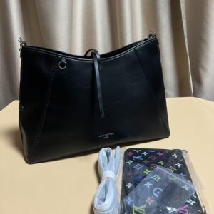 Alternative view of Louis Vuitton LV x TM CarryAll Vibe MM Shoulder Bag 15.4in/ 39cm Black Silver Hardware For Women M13105