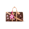 Louis Vuitton LV x Murakami Keepall Bandouliere 45 Travel Bag 17.7in/ 45cm Sakura Brown Gold Hardware For Women M13752