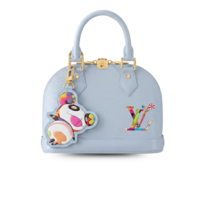 Louis Vuitton LV x TM Alma BB Top Handle Bag 9.3in/ 23.5cm Washed Blue Gold Hardware For Women M14197