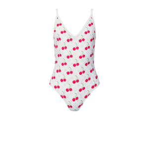 Louis Vuitton LV x TM Cherry One-Piece Swimsuit White Monogram Cerises For Women 1AHIBU