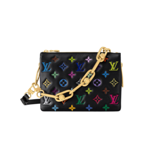Louis Vuitton LV x TM Coussin BB Shoulder Bag 8.3in/ 21cm Multicolore Noir Gold Hardware For Women M13232