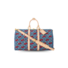 Louis Vuitton LV x TM Keepall Bandouliere 45 Travel Bag 17.7in/ 45cm Cherry Denim Gold Hardware M13875